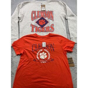 Clemson Tigers Rivalry Threads Sweatshirt and T-Shirt Set Womens Large 12/14